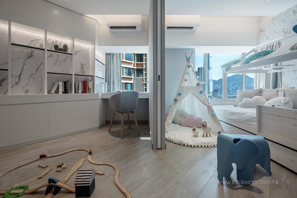 Park Avenue's Study and Kids Room Interior Design